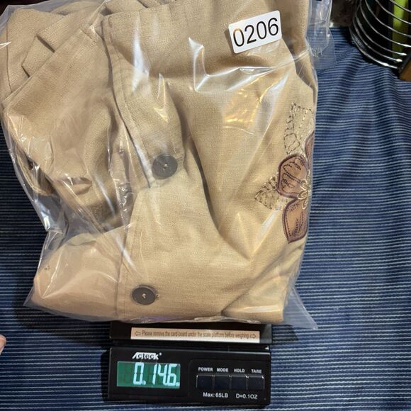 Alfred Dunner Jacket Womens 24W Floral Embroidered 3/4 Sleeve Boho Cottagecore - Picture 11 of 11